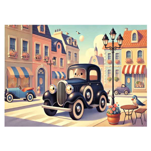 Puzzle A3 Adventures of an old car