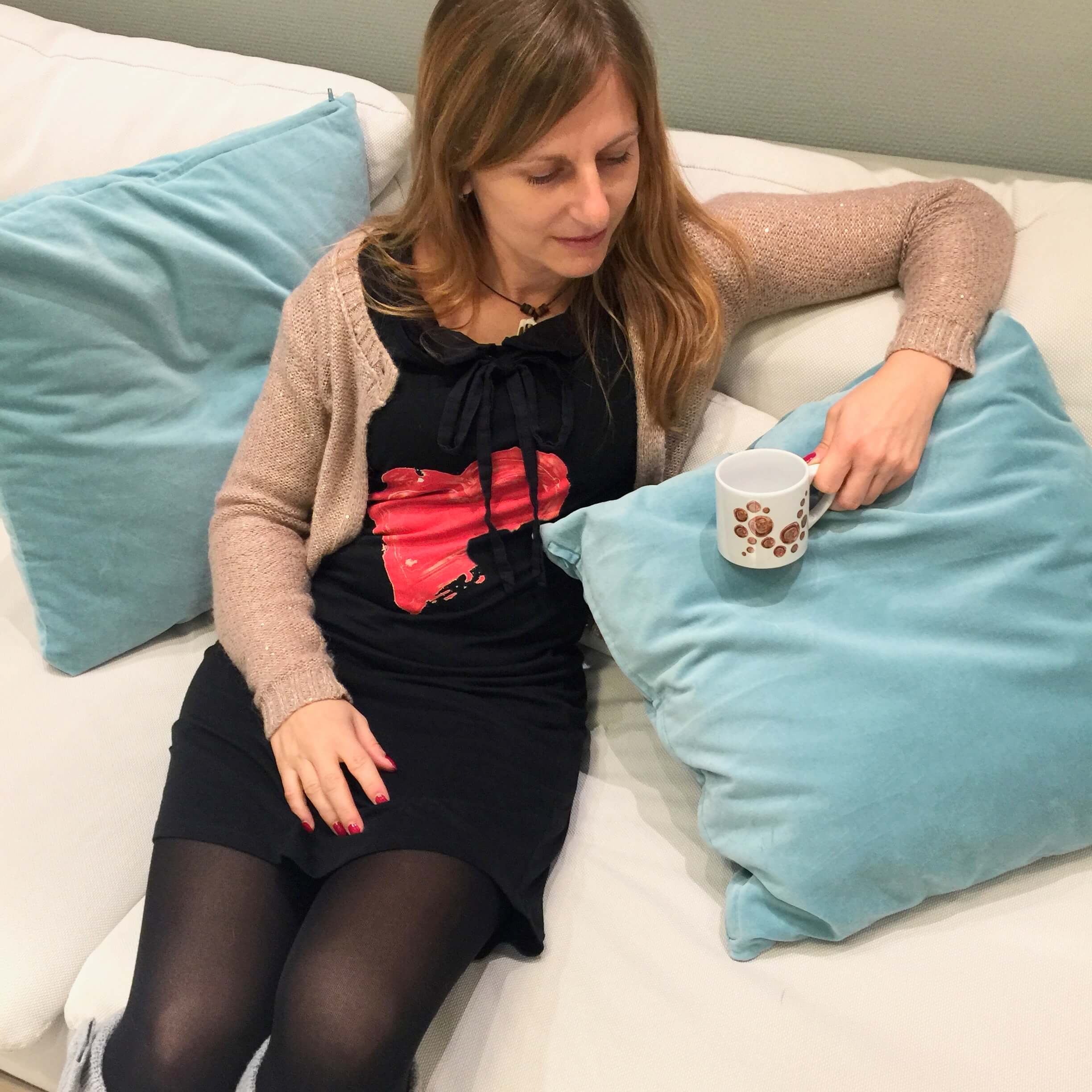 Tričko s potiskem Šaty se srdcem