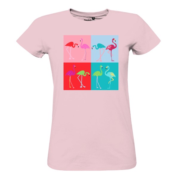 Tričko s potiskem Plameňáci