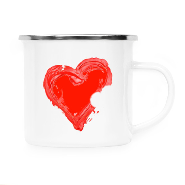 Plecháček - nerezový lem s potiskem Plecháček od srdce