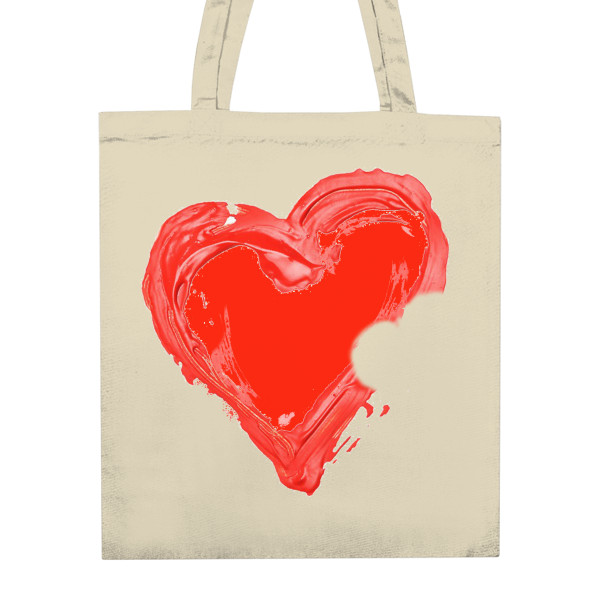Nákupní taška unisex s potiskem Taška od srdce