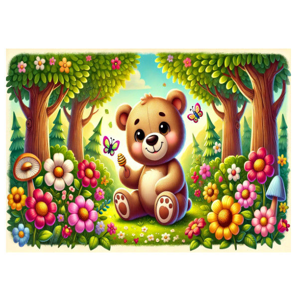 Puzzle A3 Teddy Bear's Magic Forest