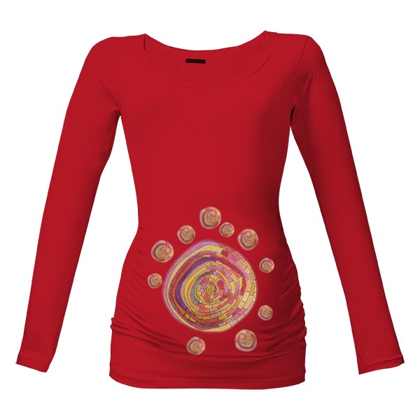 Tričko s potiskem Život v kruhu